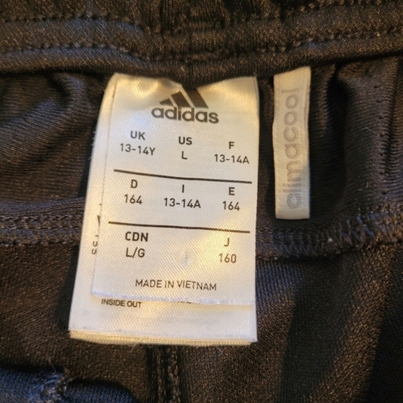 Adidas Climacool Athletic Track Pants‎ Black & Pink Youth Size Large - Picture 10 of 15